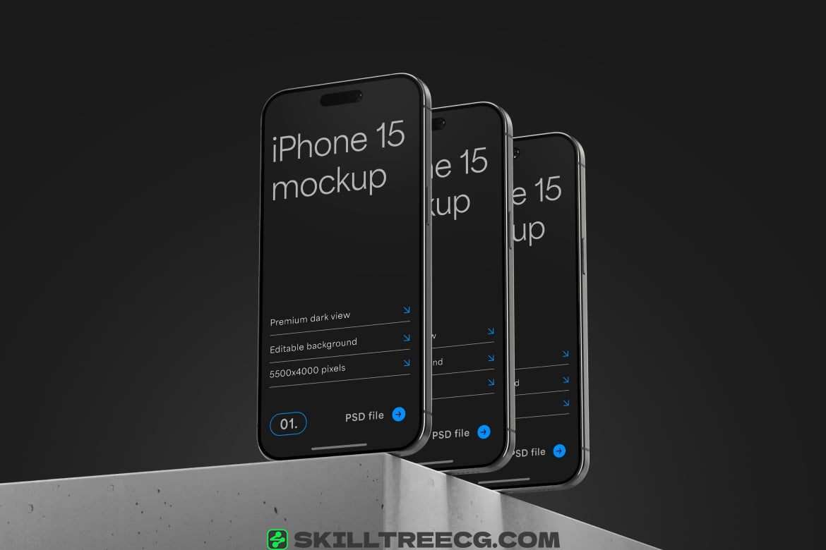 图片[4]-iPhone 15 Pro Mockup Set（786465）-技能树